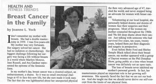 Joanne L. Yeck_Breast Cancer